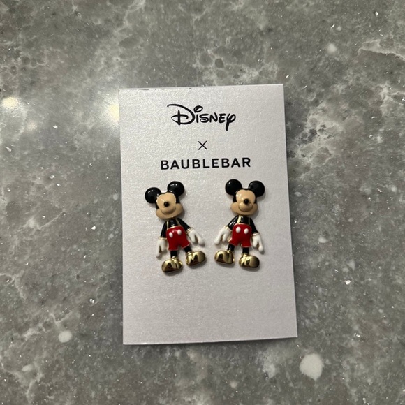 Disney baublebar 
baublebar mickey earrings new Disney Mickey Christmas - Picture 1 of 1